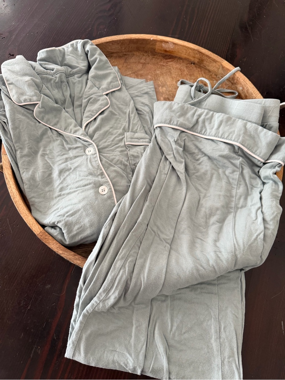 Cozy Earth Bamboo Pajamas Soft Sage Women's Pajama Set Sz Small
